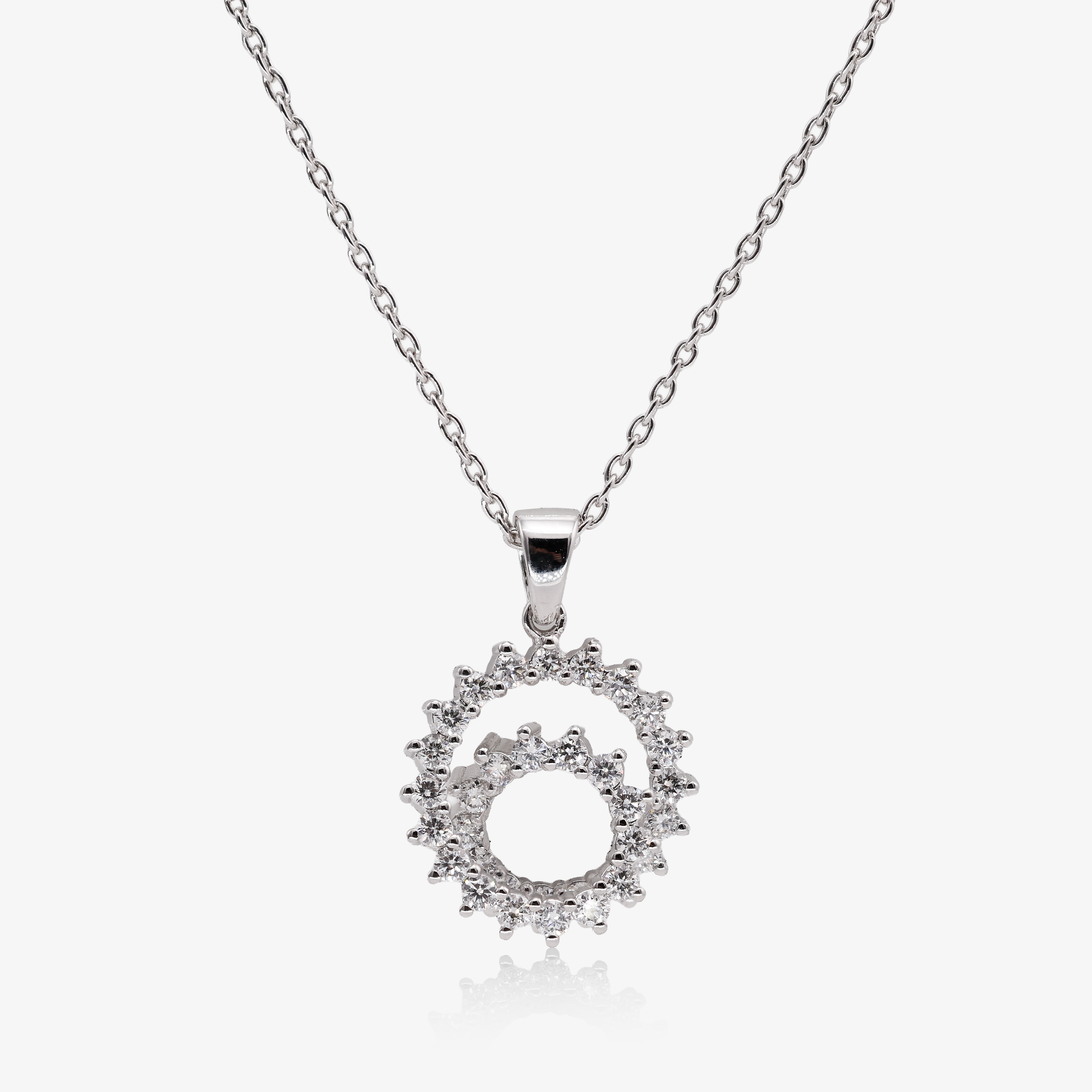 Colier aur 18k cu diamante 0.47 ct