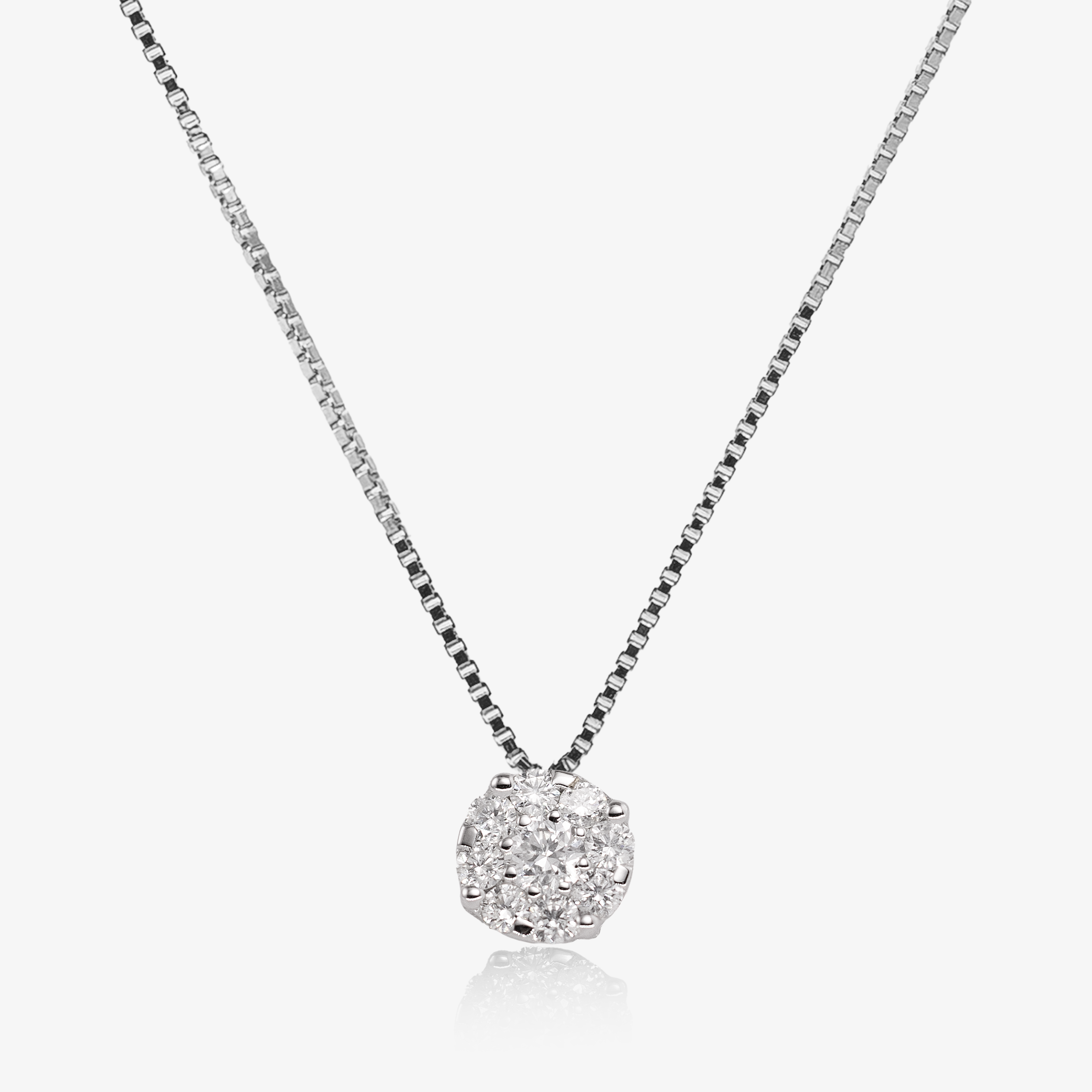 Pandant aur 18k cu  diamante 0.32 ct
