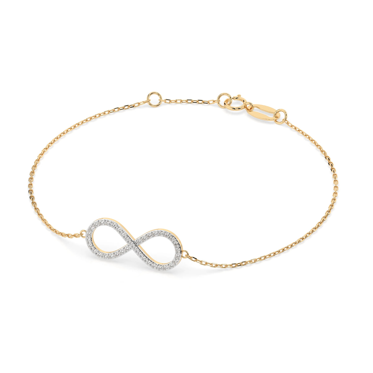 Brățară din Aur cu Diamante, Forma Rotund Briliant, 0,19 CT