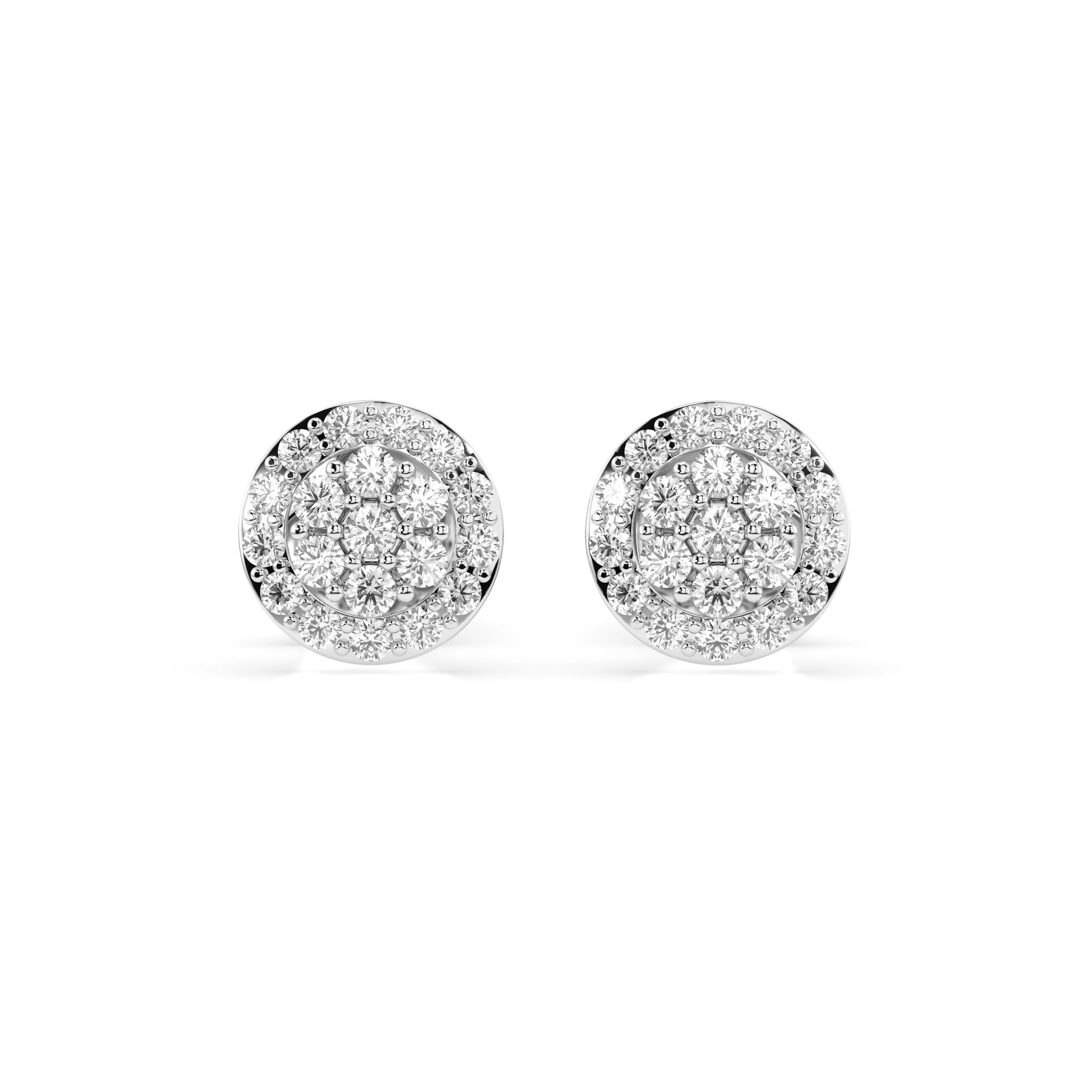 Cercei din Aur cu Diamante Rotunde Briliant 0.30 CT