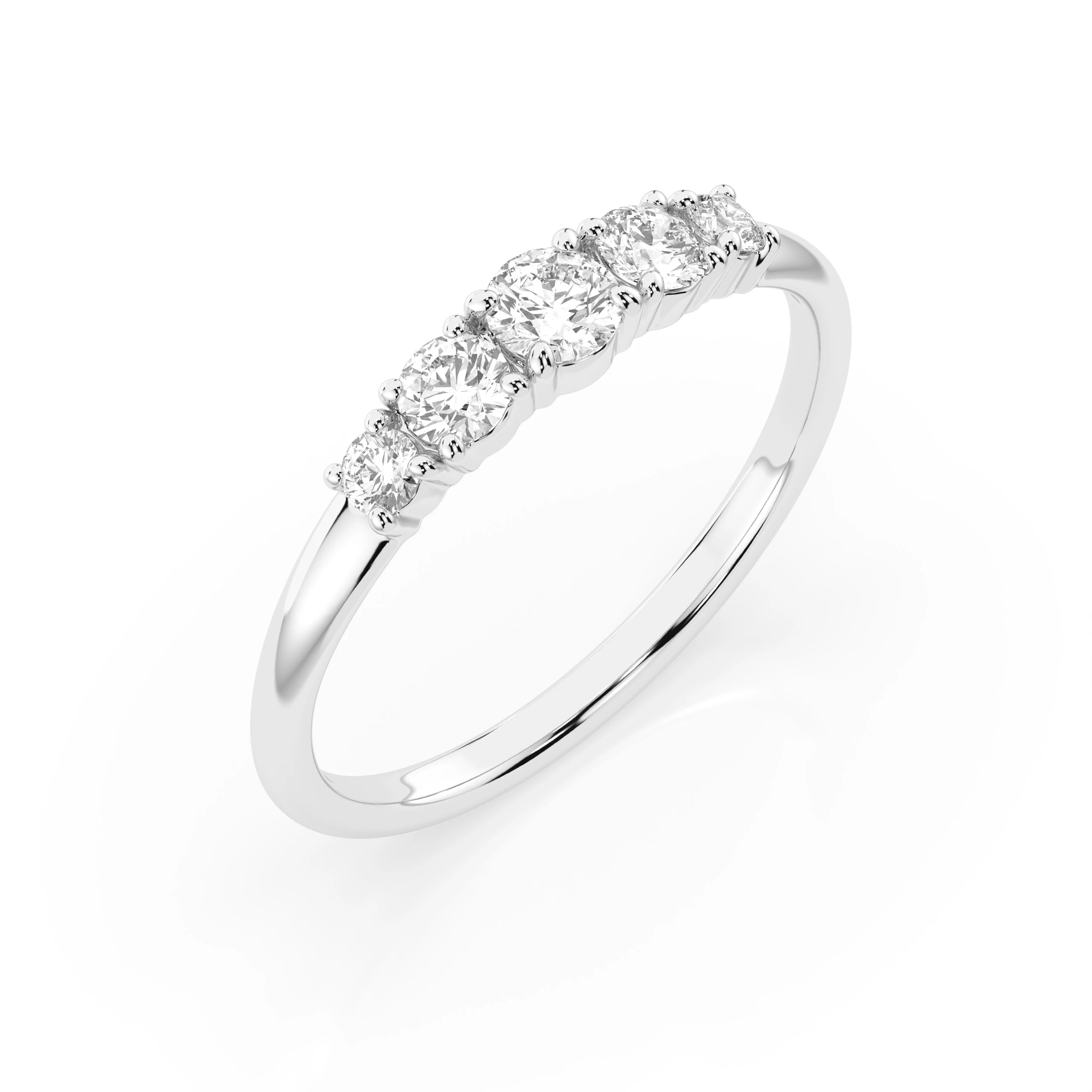 Inel din Aur cu Diamante Rotunde Briliant 0.42 CT