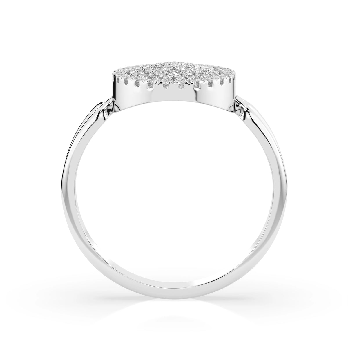 Inel din Aur cu Diamante, Forma Rotund Briliant, 0,52 CT