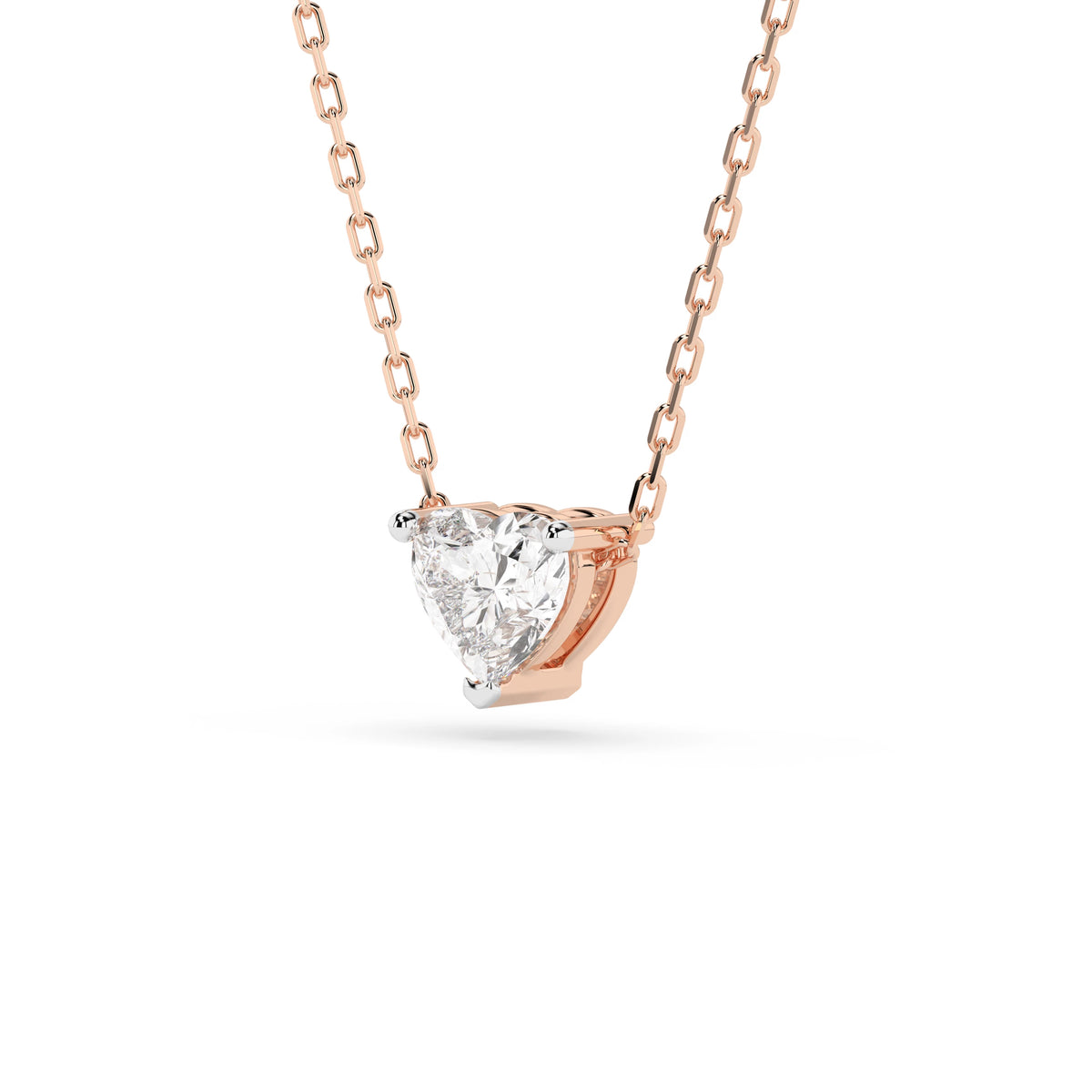 Colier din Aur cu Diamant, Forma Inimă, 0,30 CT