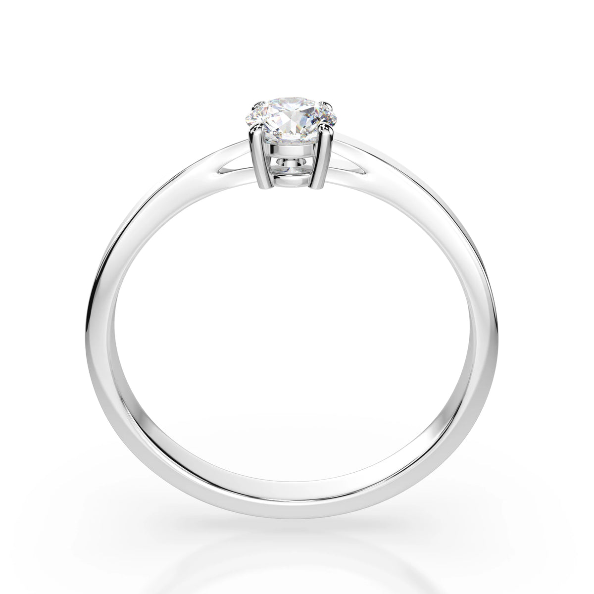 Inel de Logodnă Solitaire din Aur, Diamant Rotund Briliant 0,25 CT