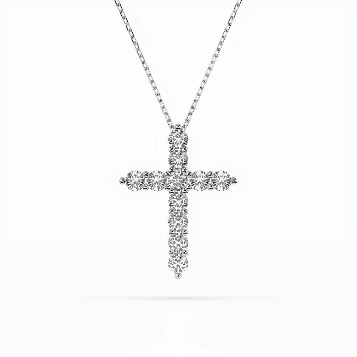 Colier din Aur cu Diamante, Forma Rotund Briliant, 1,65 CT