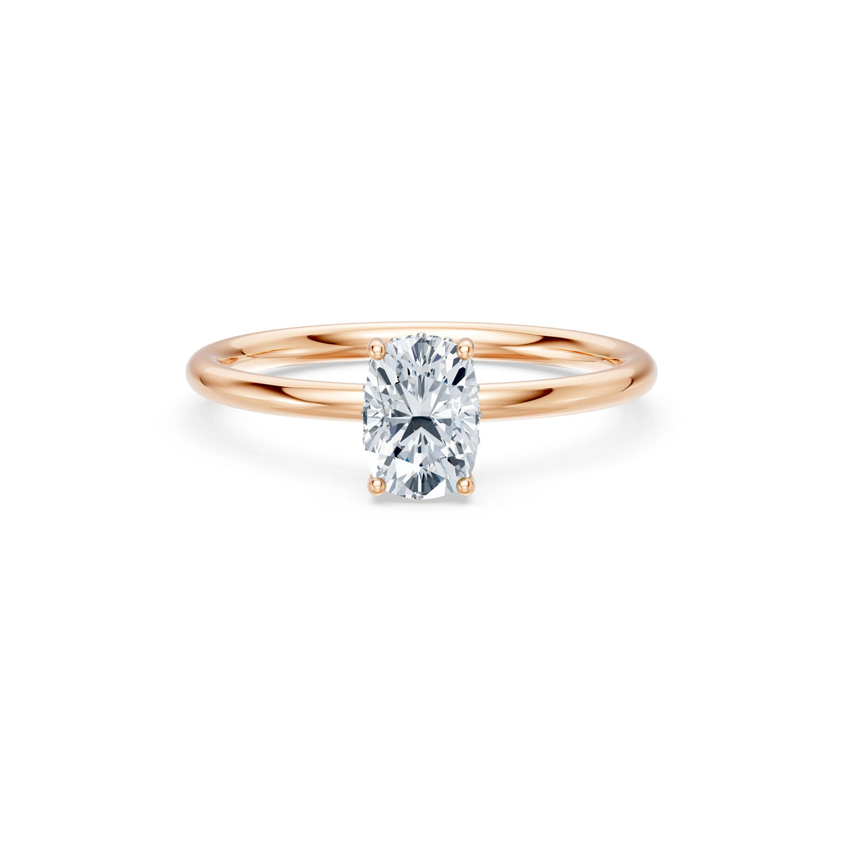 Inel de Logodnă Solitaire din Aur, Diamant Cushion 1,00 CT