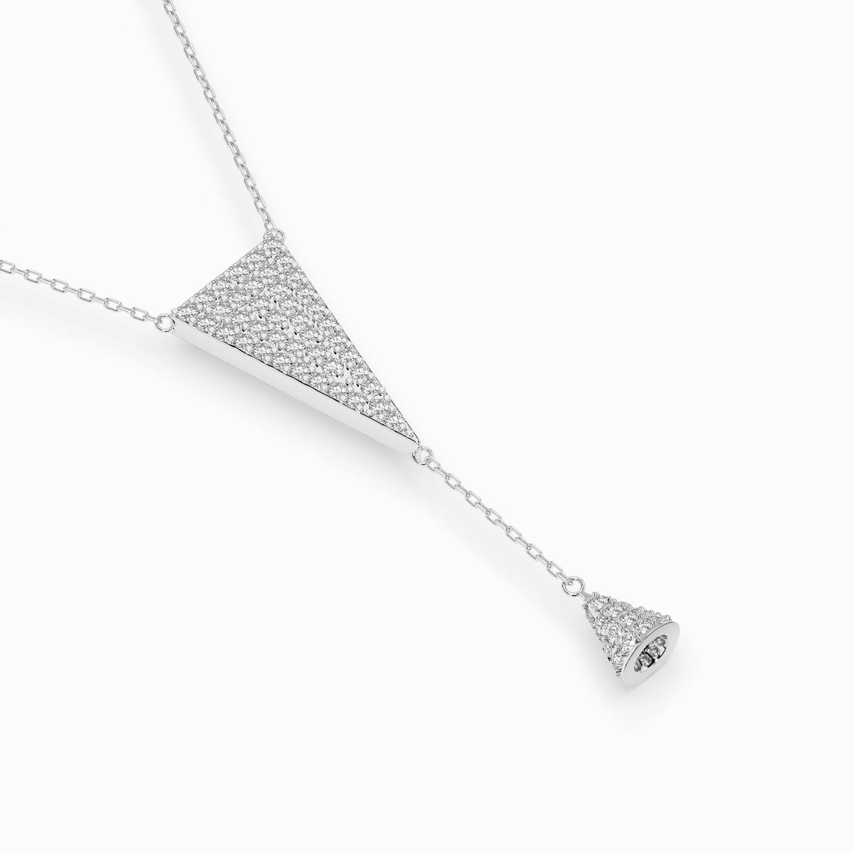 Colier din Aur cu Diamante, Forma Rotund Briliant, 0,41 CT