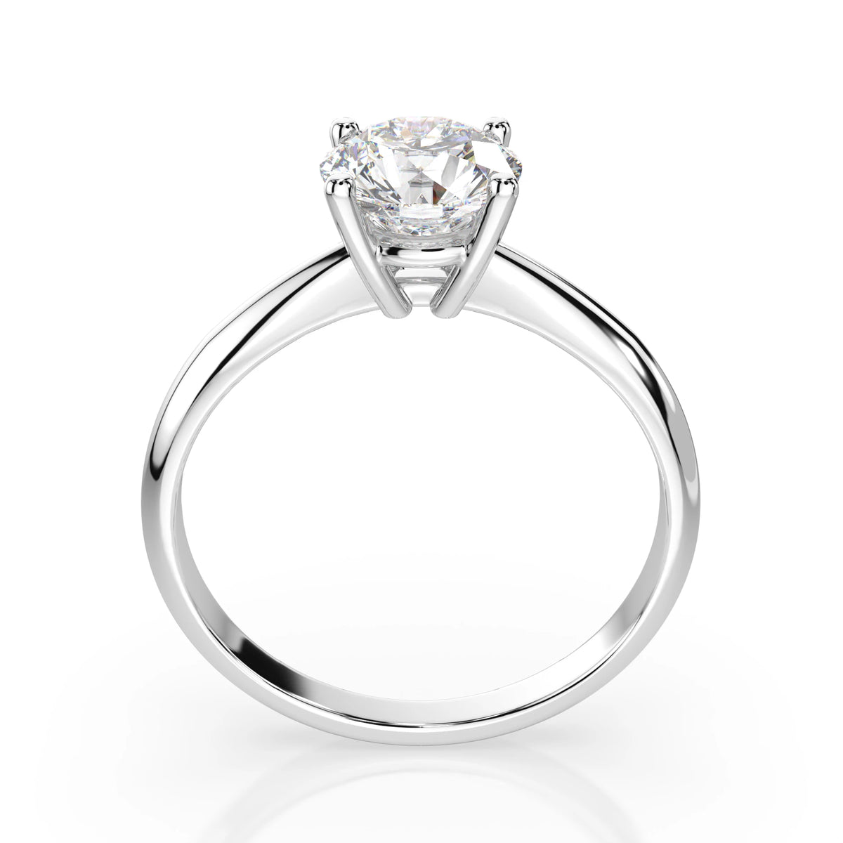 Inel de Logodnă Solitaire din Aur, Diamant Rotund Briliant 1,00 CT