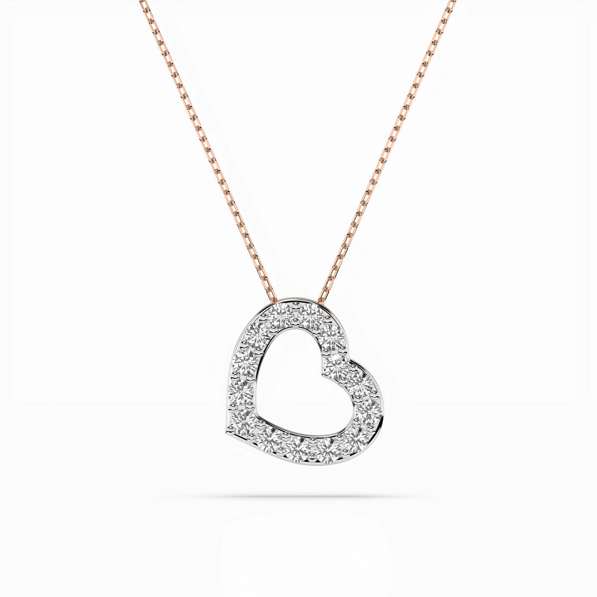 Colier din Aur cu Diamante, Forma Rotund Briliant, 0,35 CT