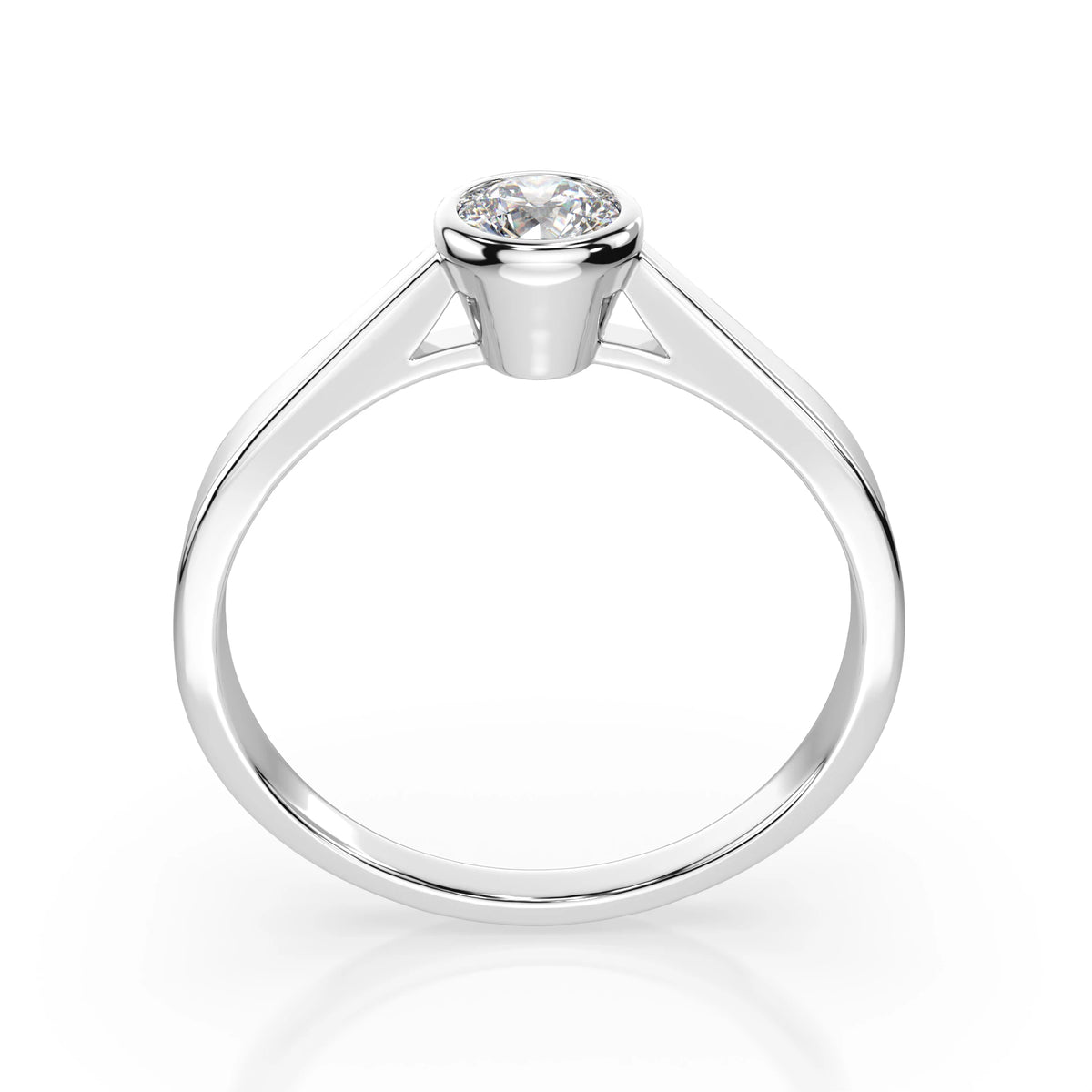 Inel de Logodnă Solitaire din Aur, Diamant Rotund Briliant 0,20 CT