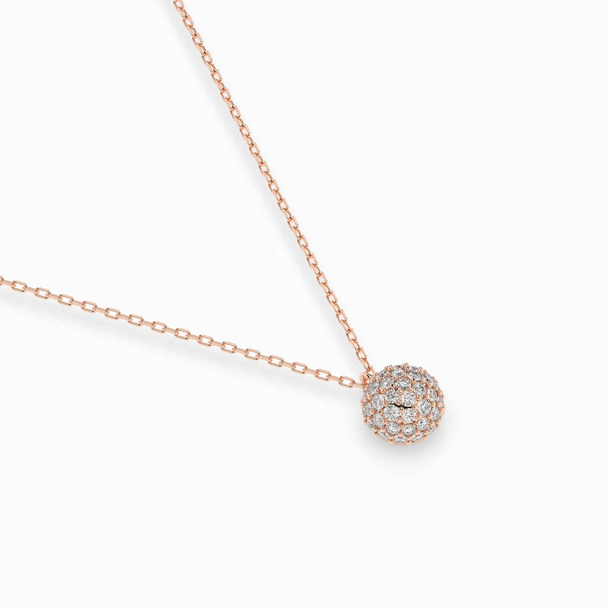 Colier din Aur cu Diamante, Forma Rotund Briliant, 0,23 CT