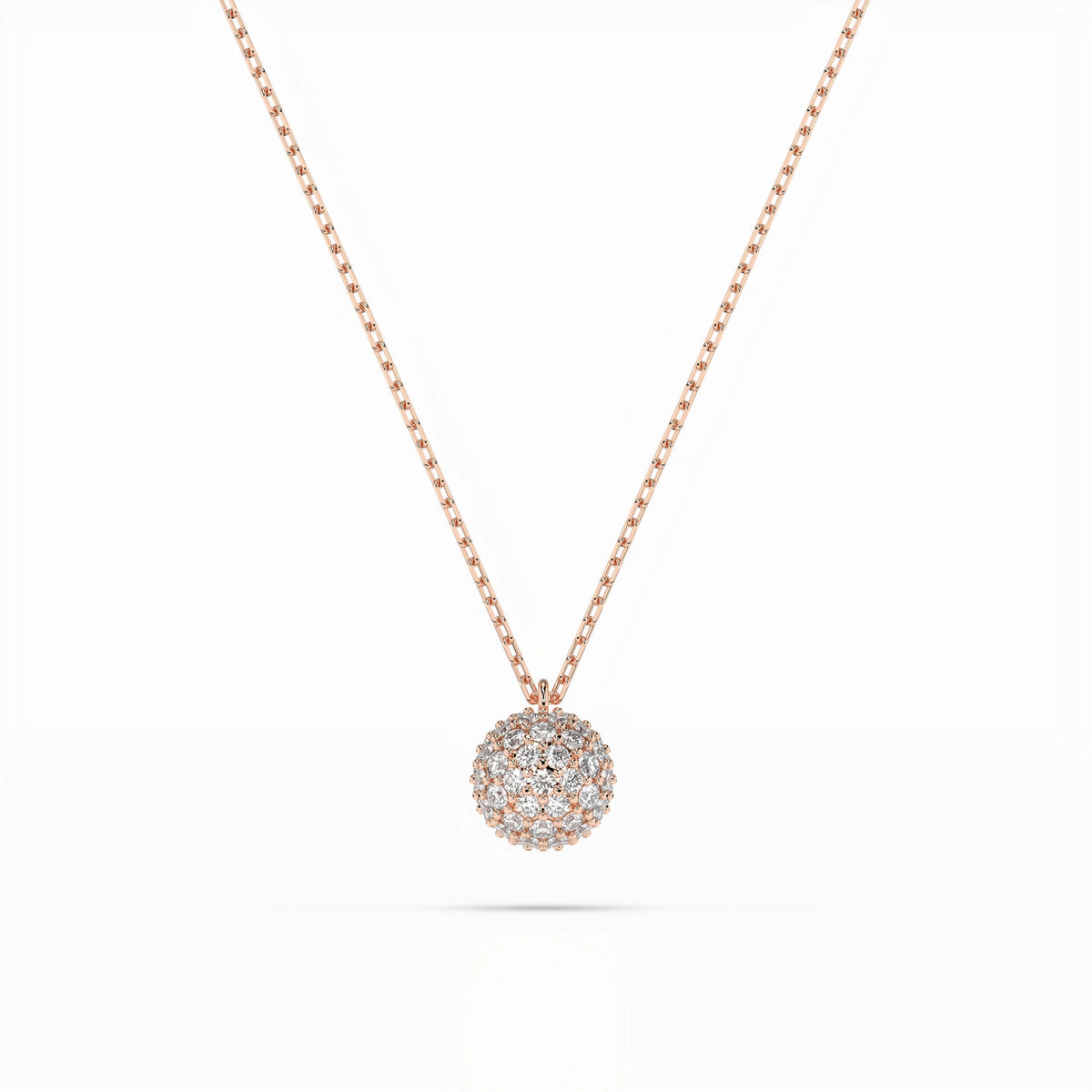 Colier din Aur cu Diamante, Forma Rotund Briliant, 0,23 CT