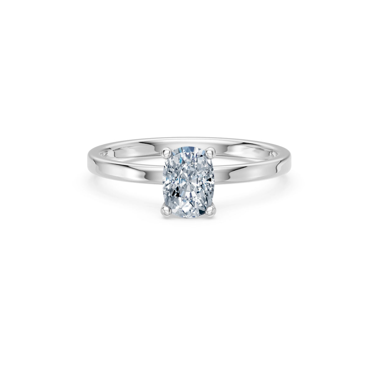 Inel de Logodnă Solitaire din Aur, Diamant Cushion 1,00 CT