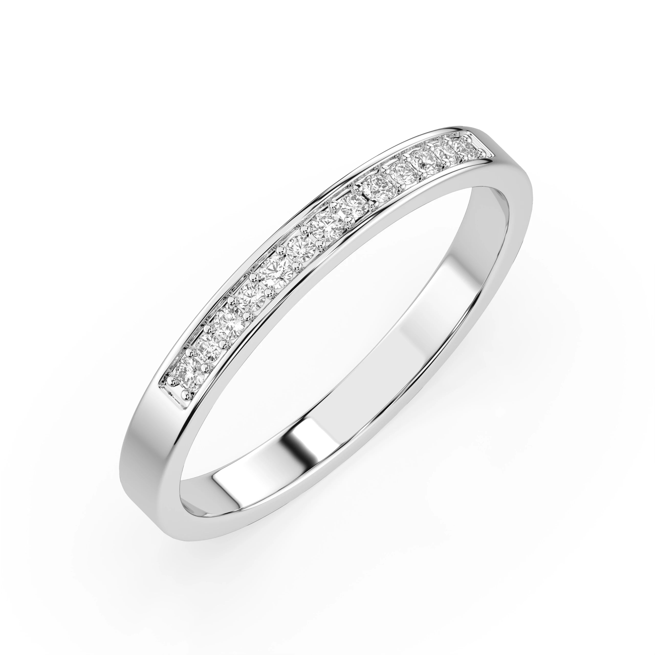 Inel din Aur cu Diamante Rotunde Briliant 0.11 CT
