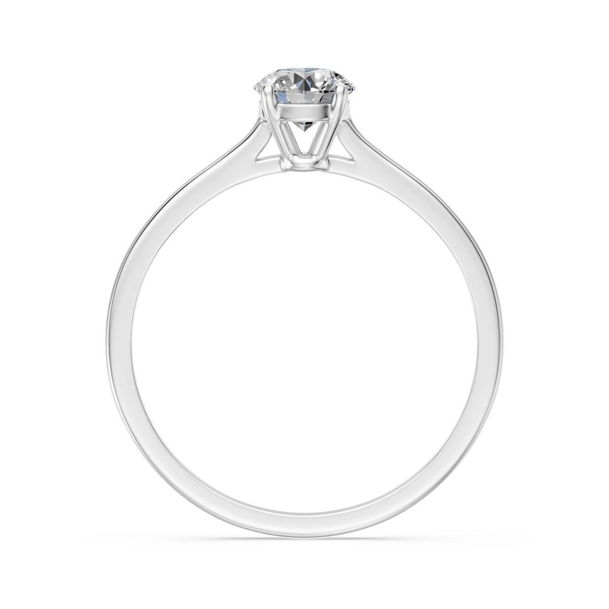 Inel de Logodnă Solitaire din Aur, Diamant Rotund Briliant 0,50 CT