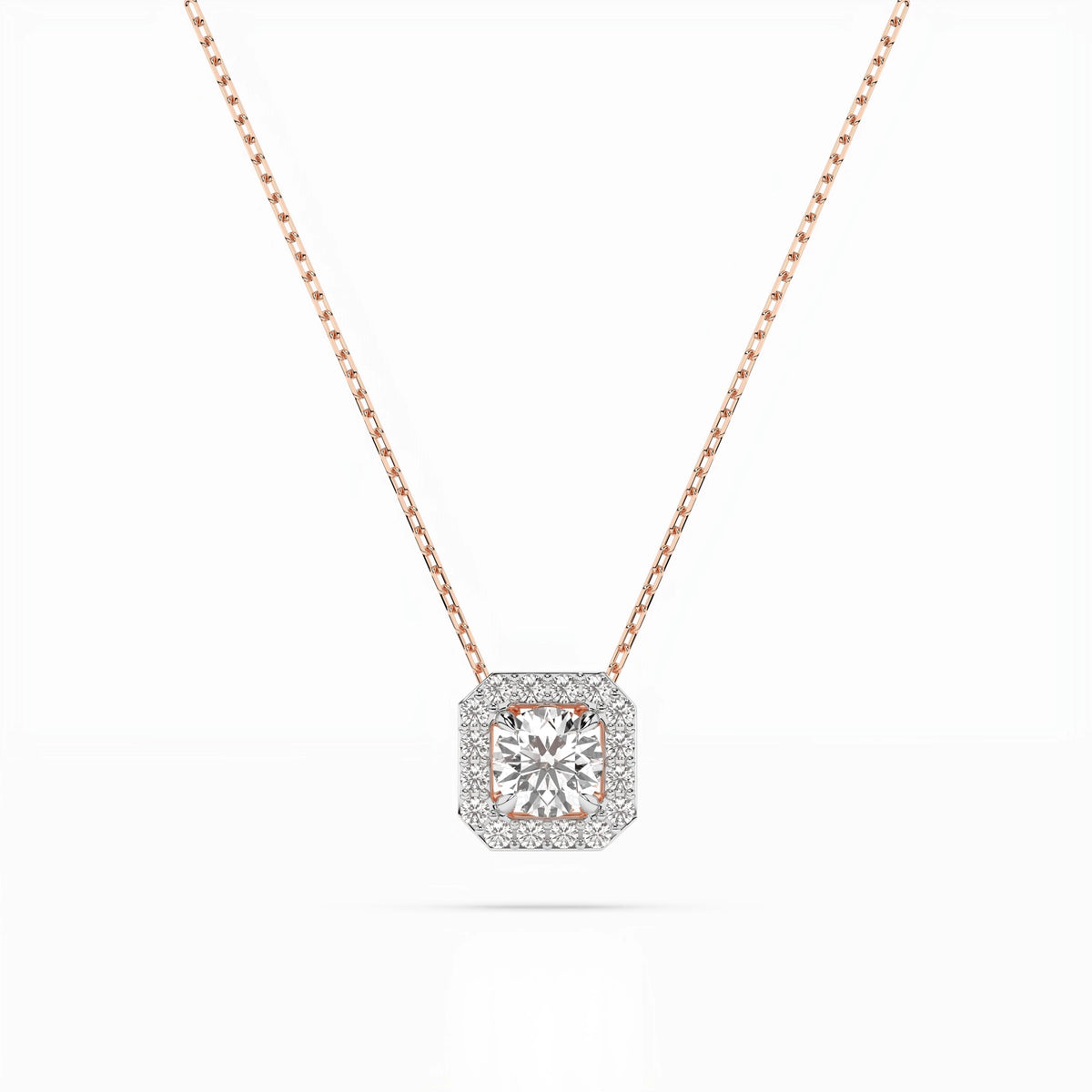 Colier din Aur cu Diamante, Forma Rotund Briliant, 0,30 CT