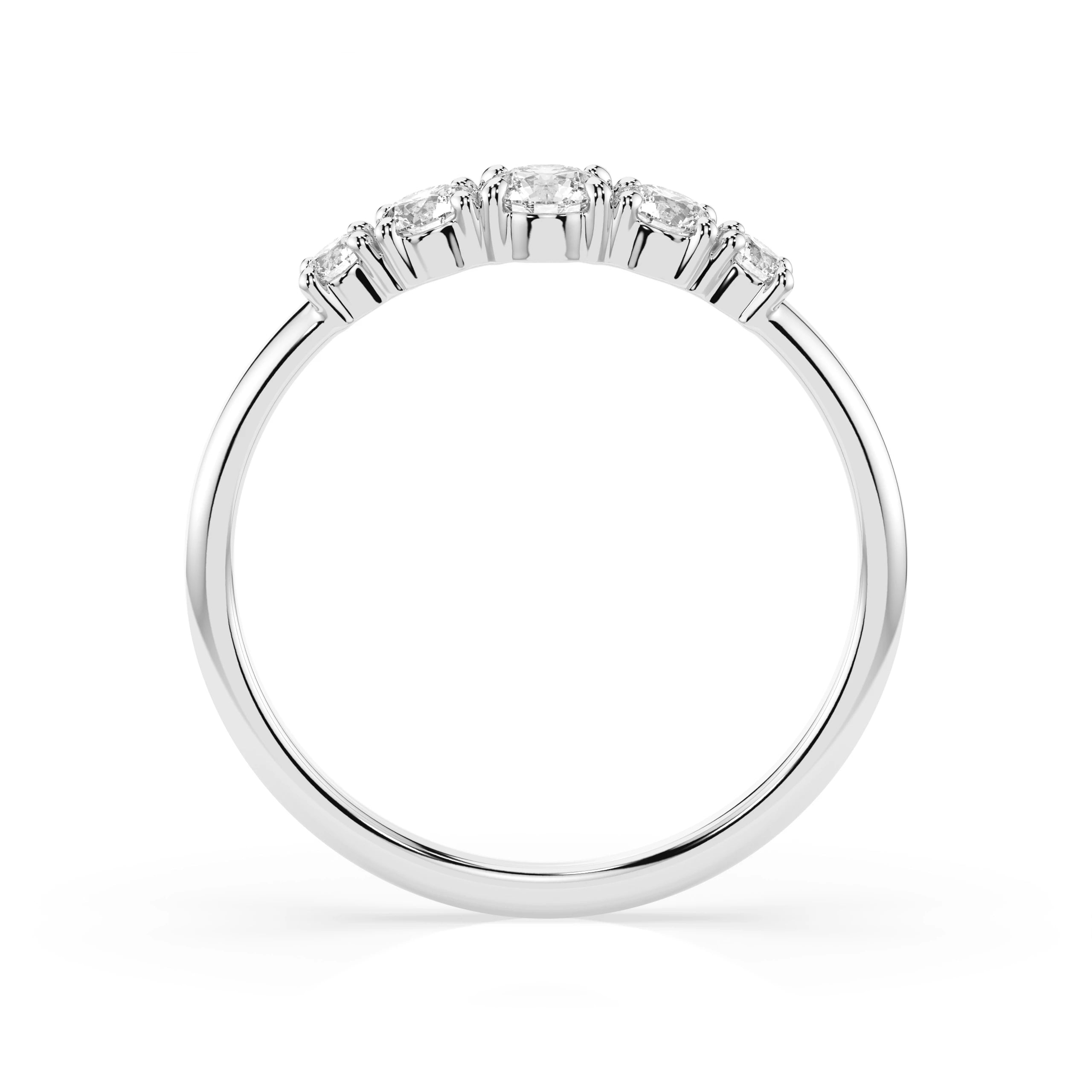 Inel din Aur cu Diamante Rotunde Briliant 0.42 CT