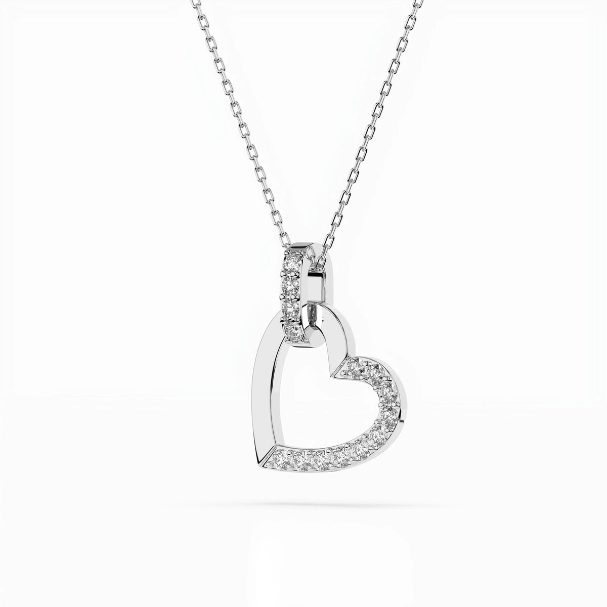 Colier din Aur cu Diamante, Forma Rotund Briliant, 0,18 CT