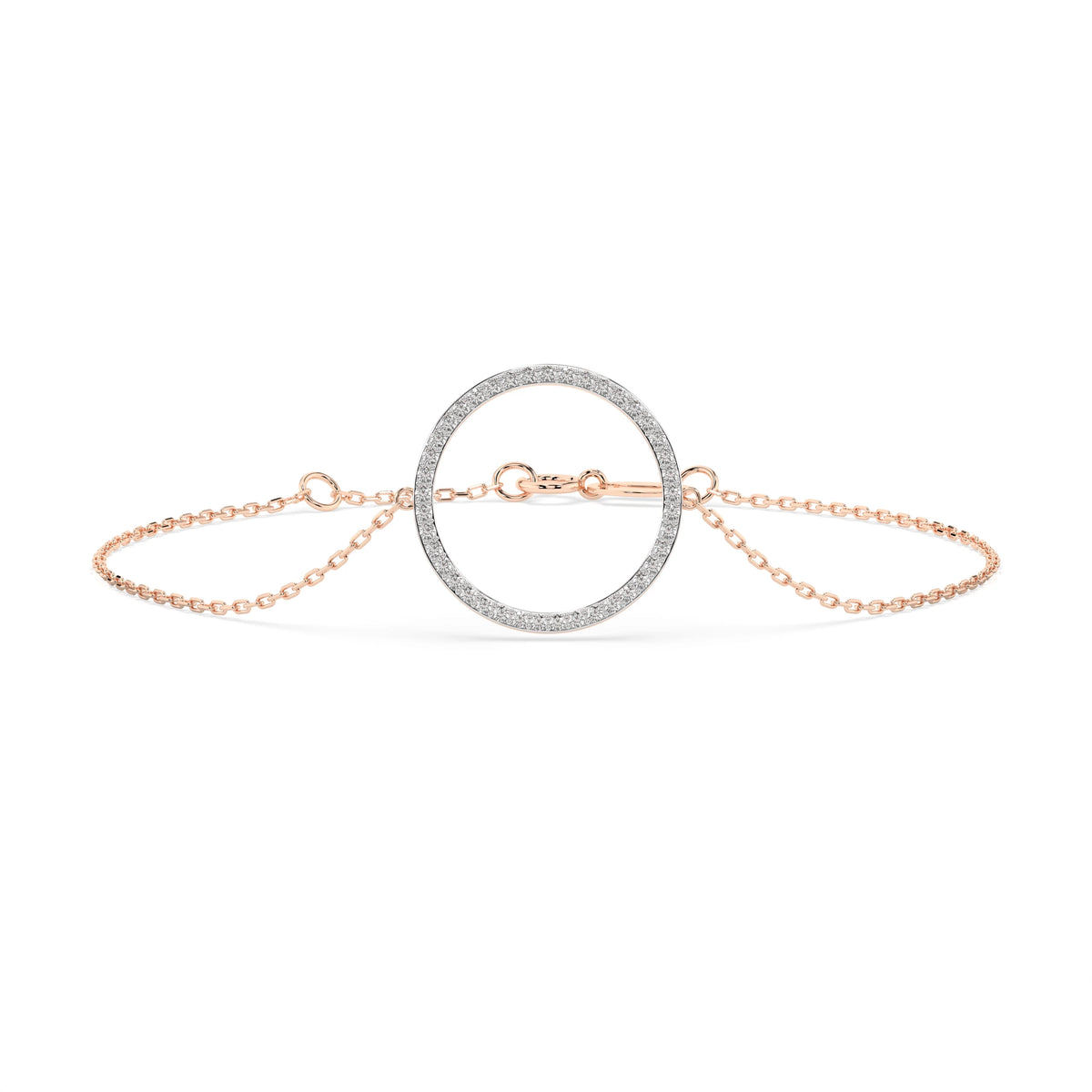 Brățară din Aur cu Diamante, Forma Rotund Briliant, 0,21 CT