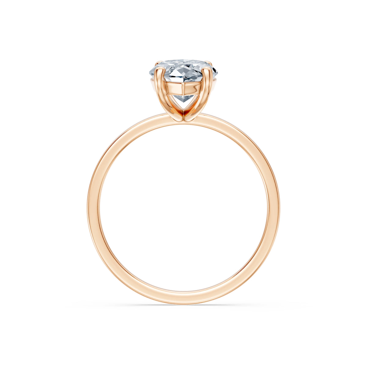 Inel de Logodnă Solitaire din Aur, Diamant Marquise 2,00 CT