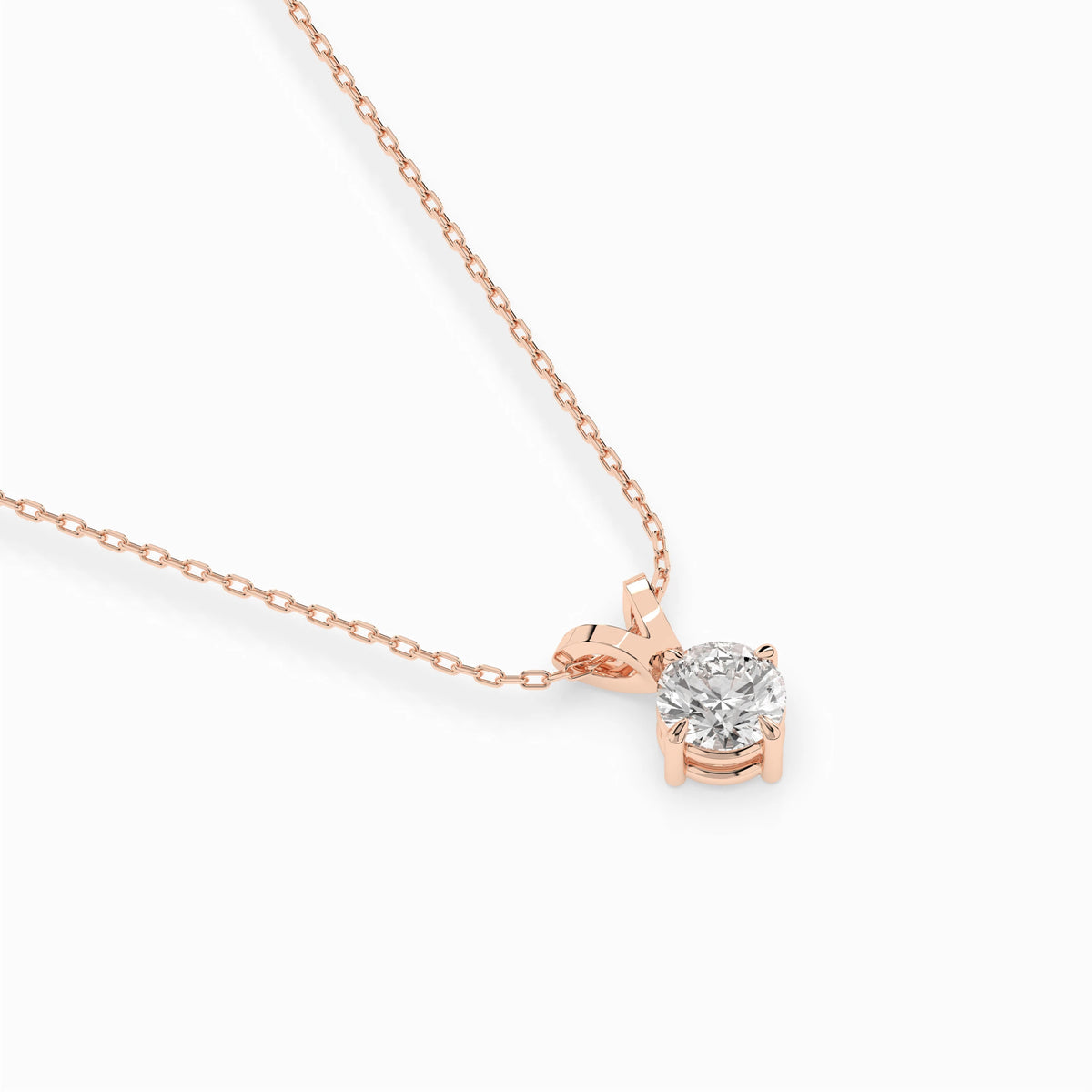 Colier din Aur cu Diamant, Forma Rotund Briliant, 0,30 CT