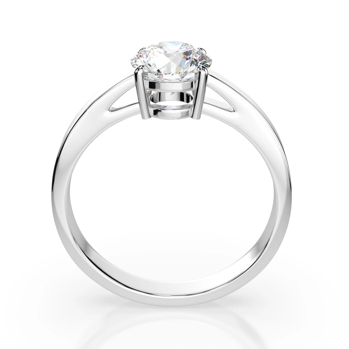 Inel de Logodnă Solitaire din Aur, Diamant Rotund Briliant 1,00 CT