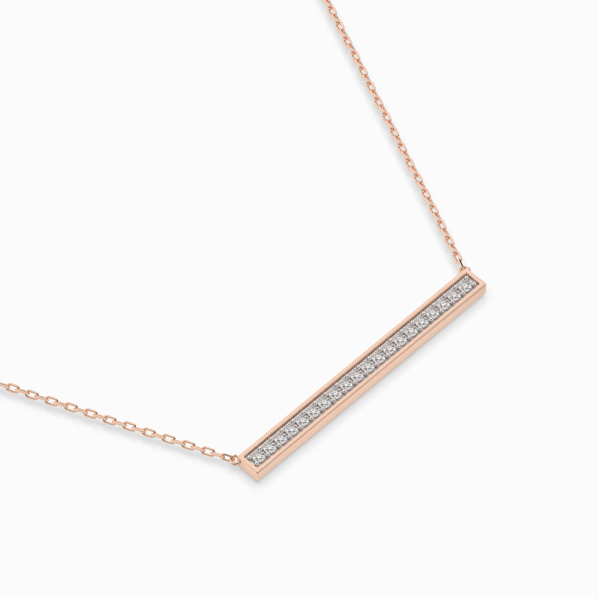 Colier din Aur cu Diamante, Forma Rotund Briliant, 0,12 CT