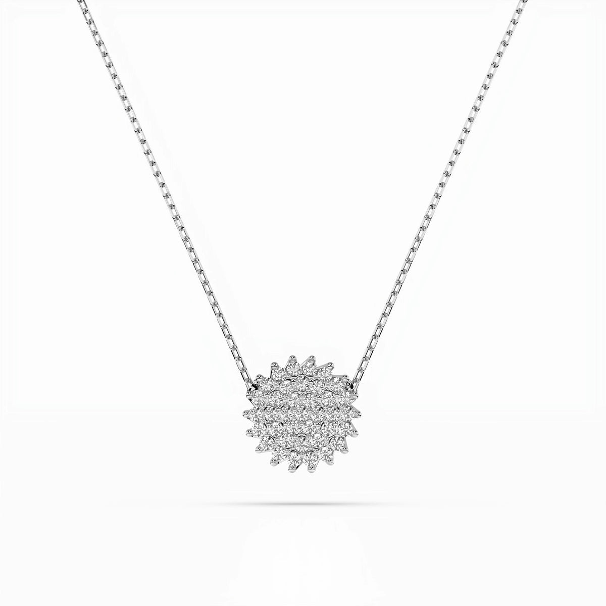 Colier din Aur cu Diamante, Forma Rotund Briliant, 0,15 CT