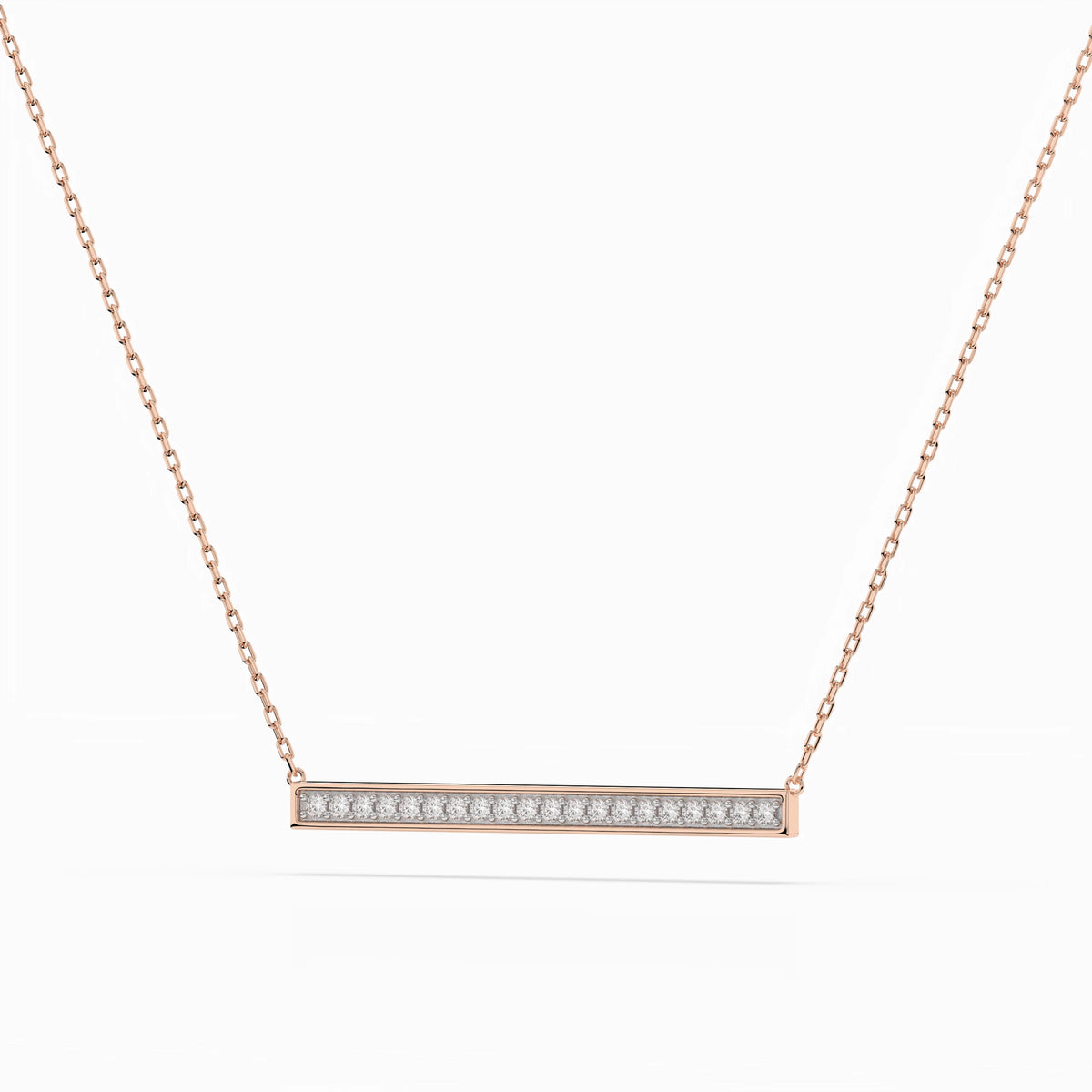 Colier din Aur cu Diamante, Forma Rotund Briliant, 0,12 CT