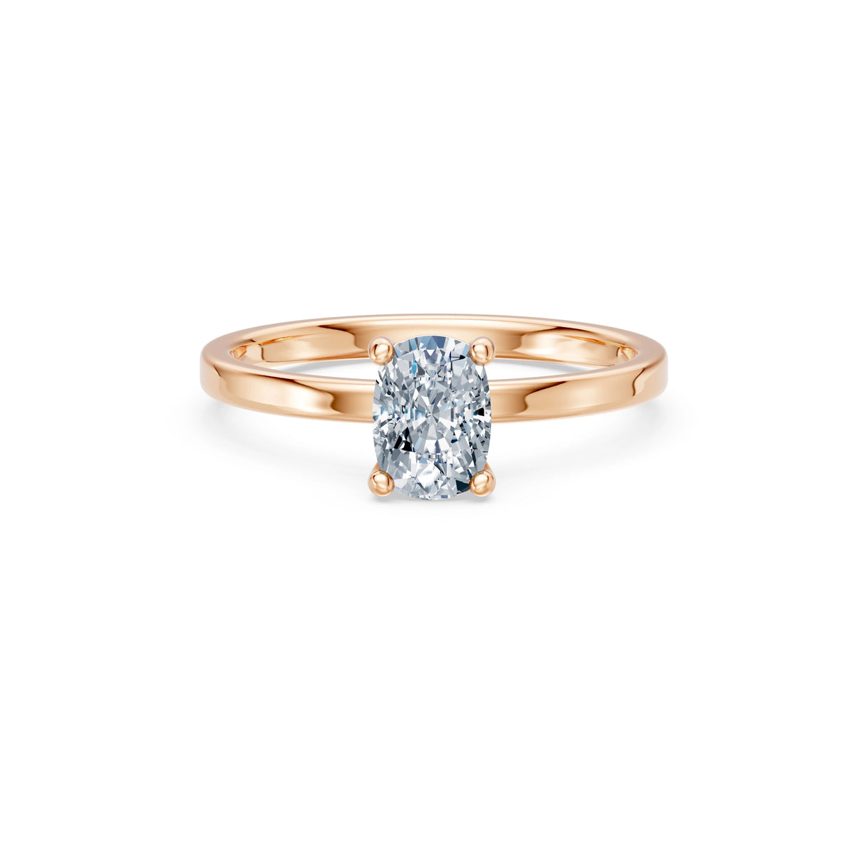 Inel de Logodnă Solitaire din Aur, Diamant Cushion 1,00 CT