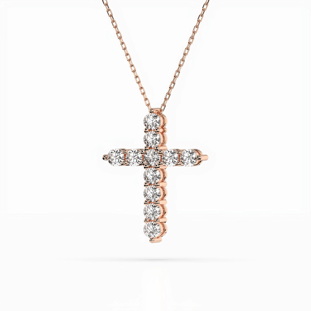 Colier din Aur cu Diamante, Forma Rotund Briliant, 1,65 CT