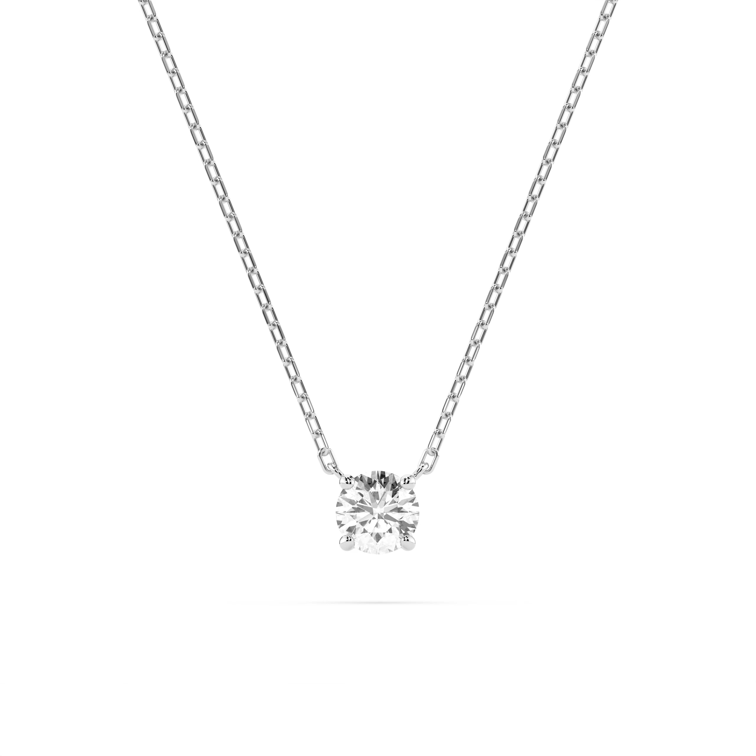 Colier din Aur cu Diamant Rotund Briliant 0.15 CT