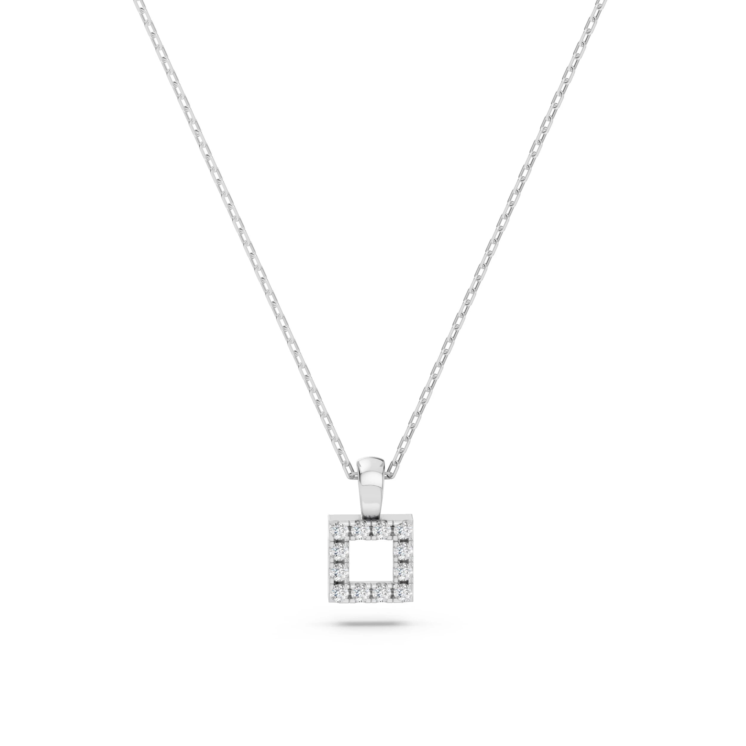 Colier din Aur cu Diamante Rotunde Briliant 0.06 CT