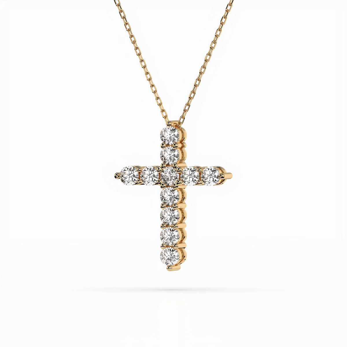 Colier din Aur cu Diamante, Forma Rotund Briliant, 1,65 CT