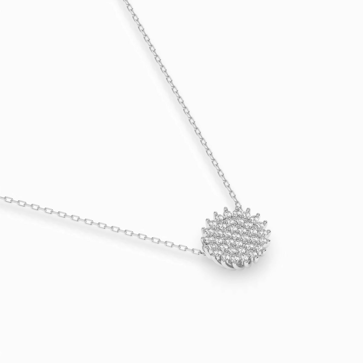 Colier din Aur cu Diamante, Forma Rotund Briliant, 0,15 CT