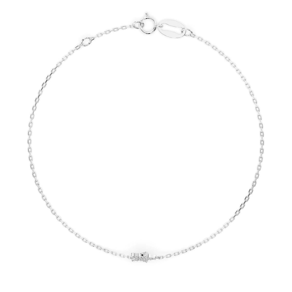 Brățară din Aur cu Diamante, Forma Rotund Briliant, 0,08 CT