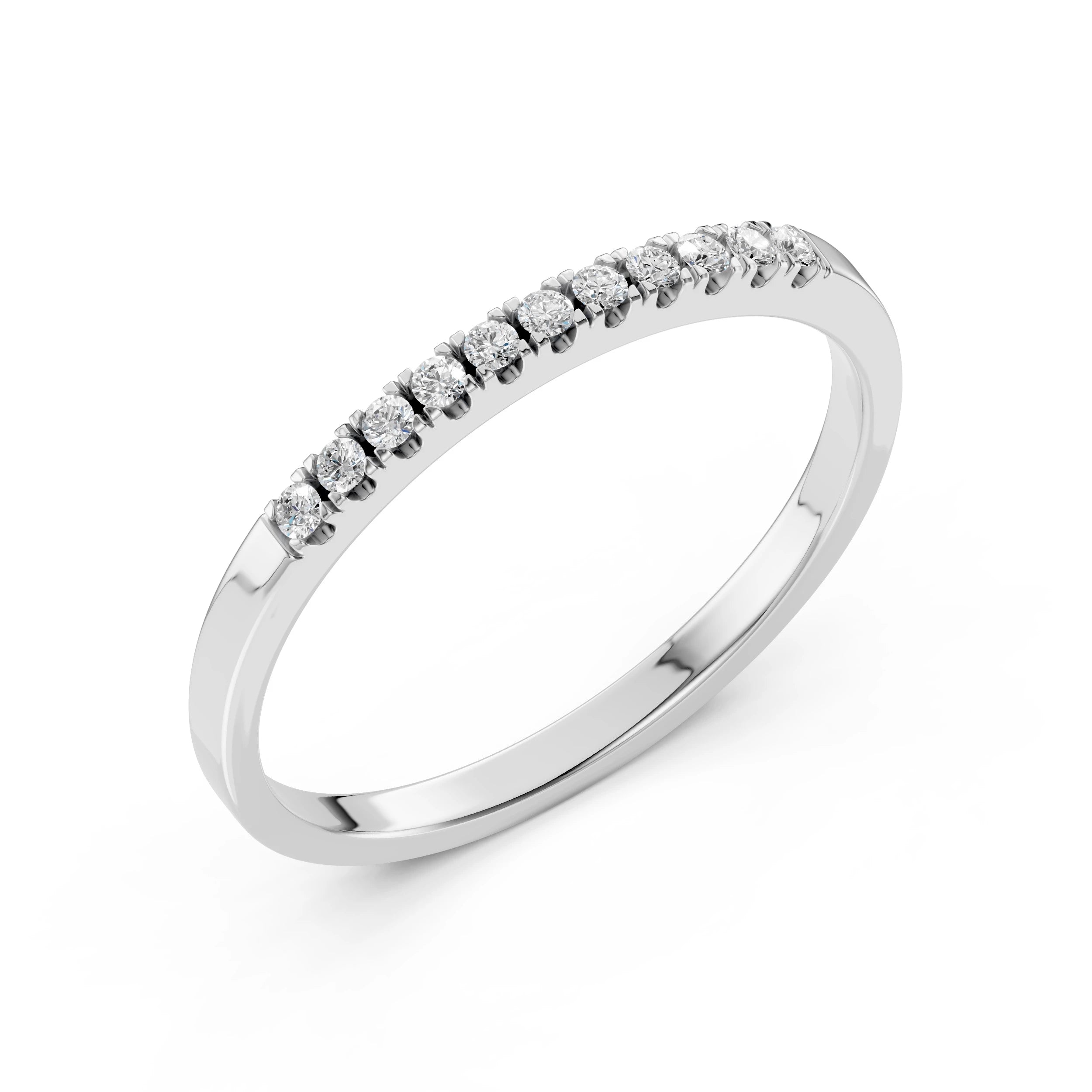 Inel din Aur cu Diamante Rotunde Briliant 0.11 CT