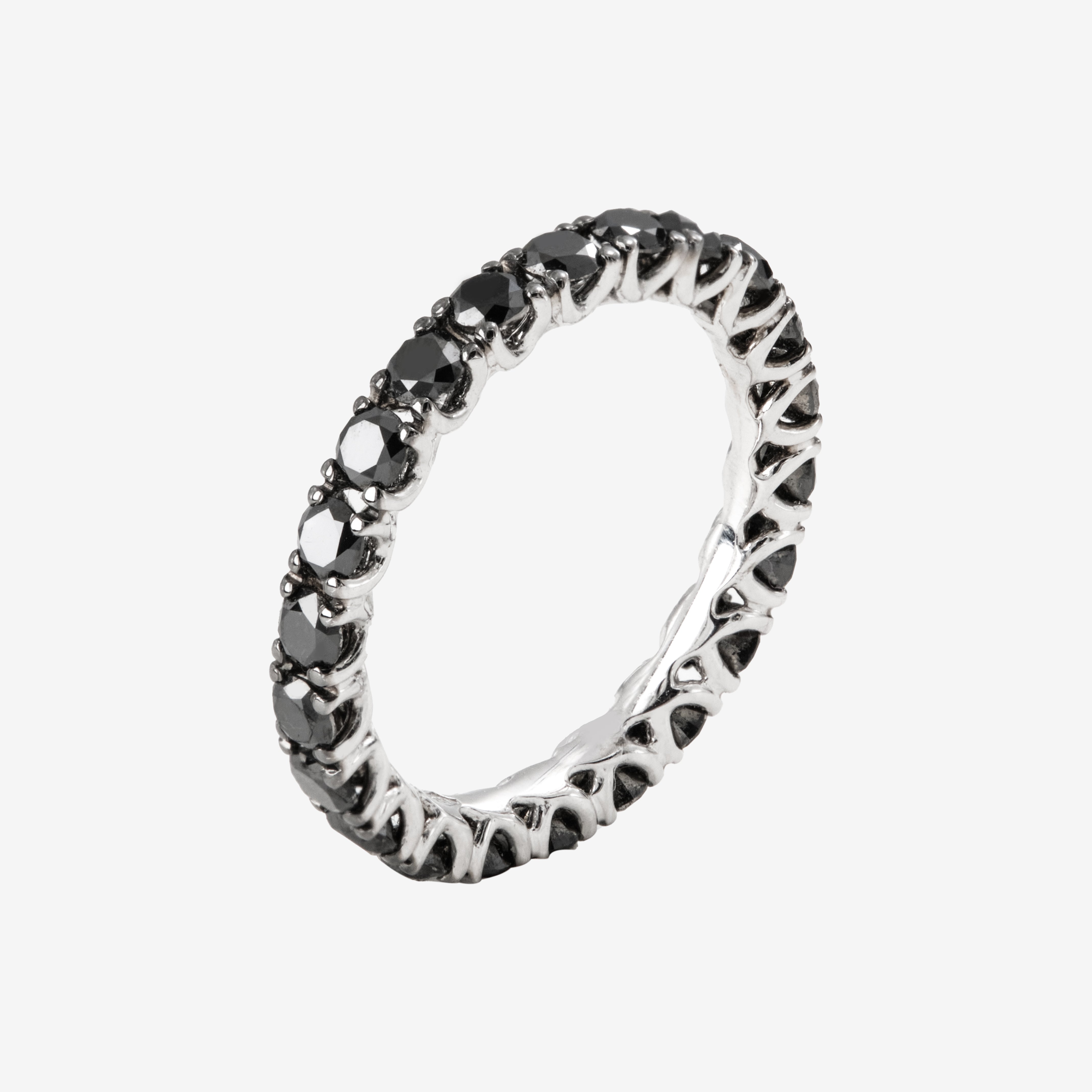 Eternity Ring with Black Diamonds 1.5ct