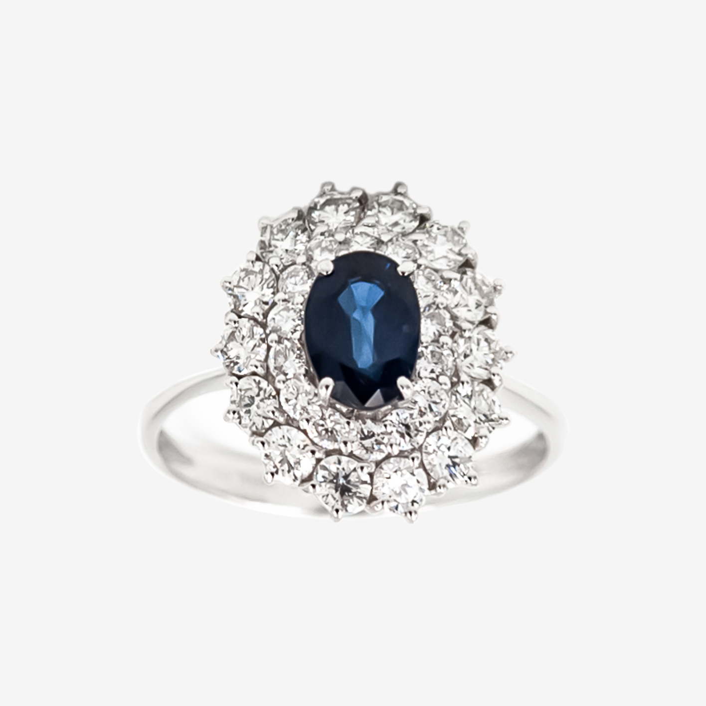 Inel Sapphire Sparkle cu Diamante