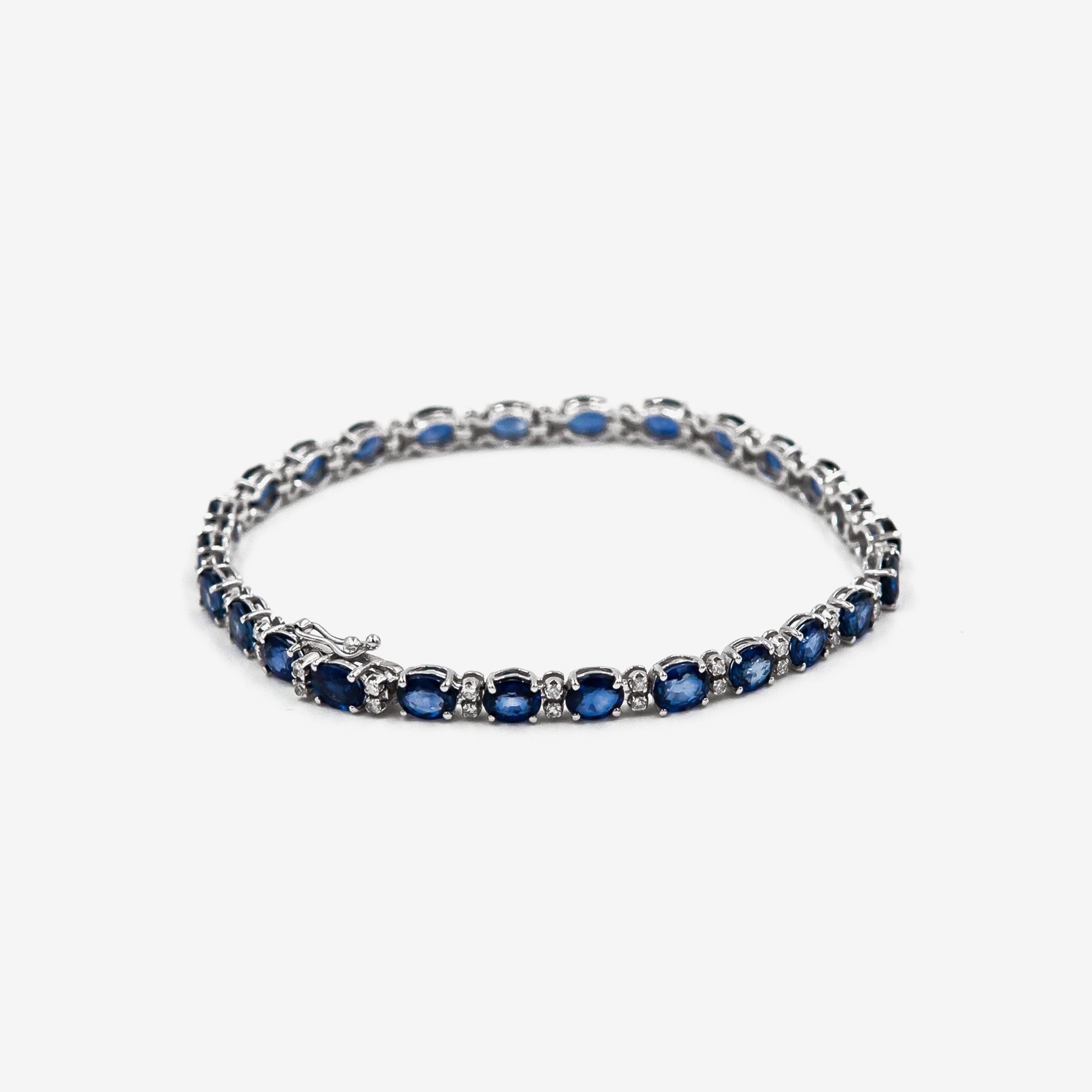 Bold Sapphire Ovals Bracelet