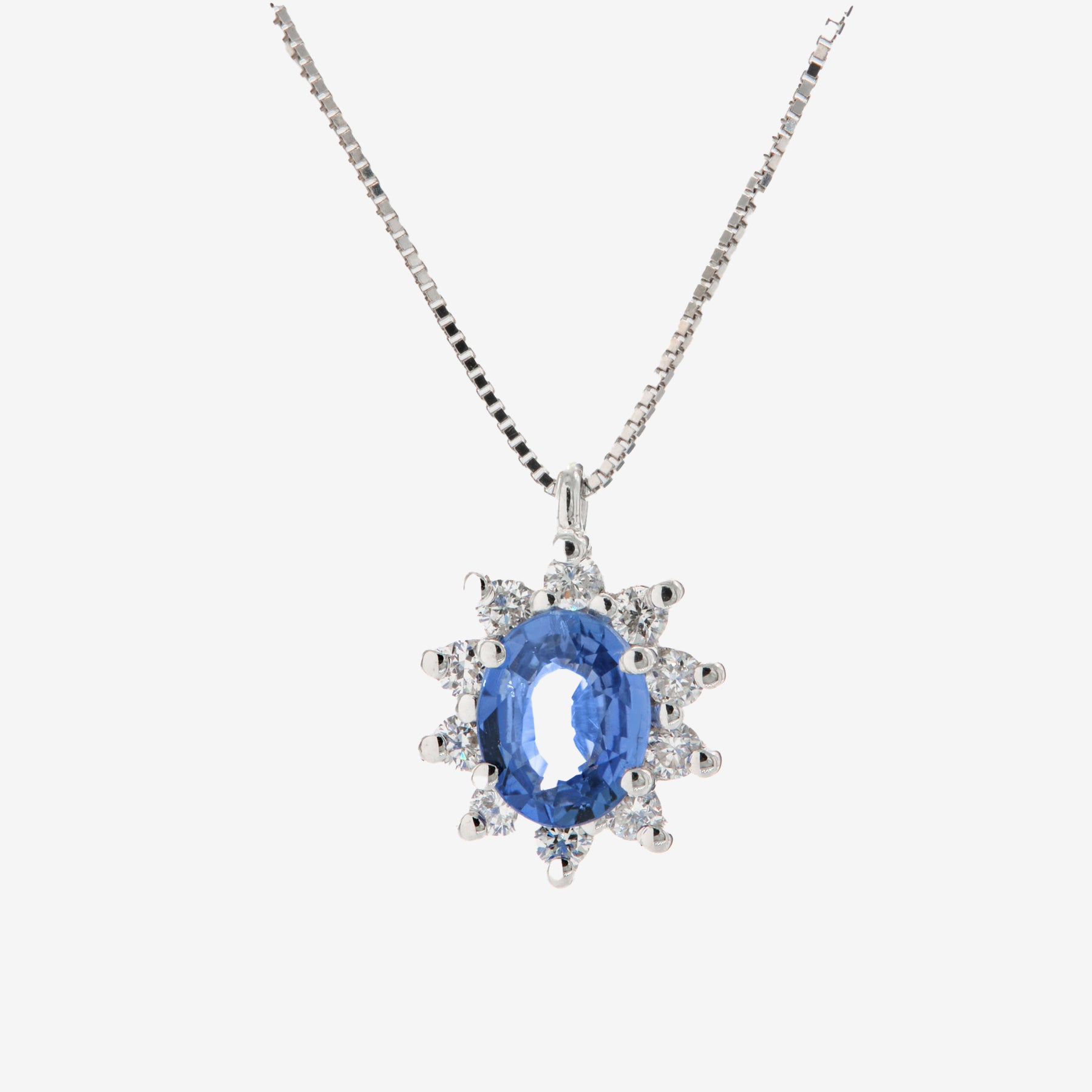 Lana necklace with sapphire and diamonds