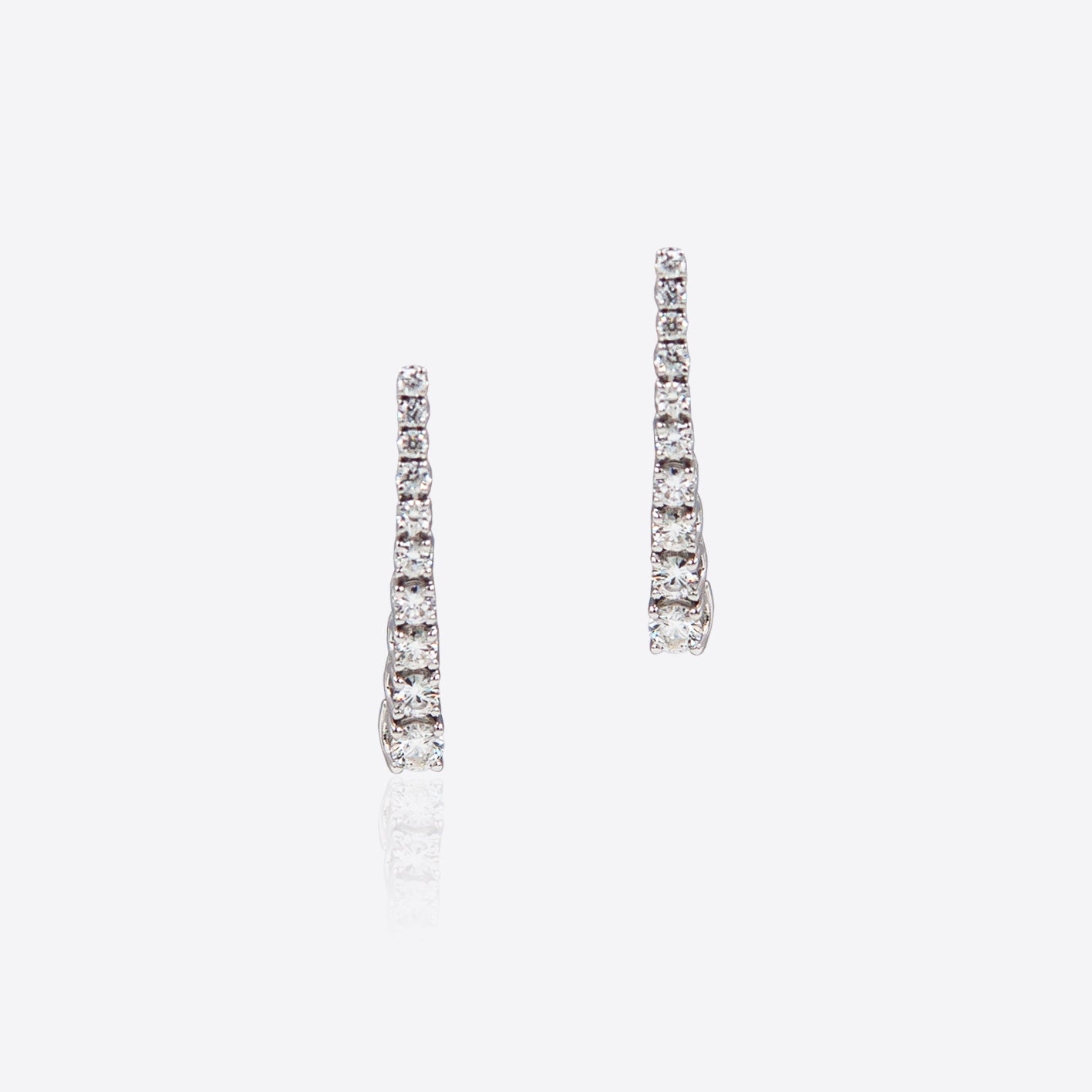 Tennis Earrings with Diamonds 0.75ct