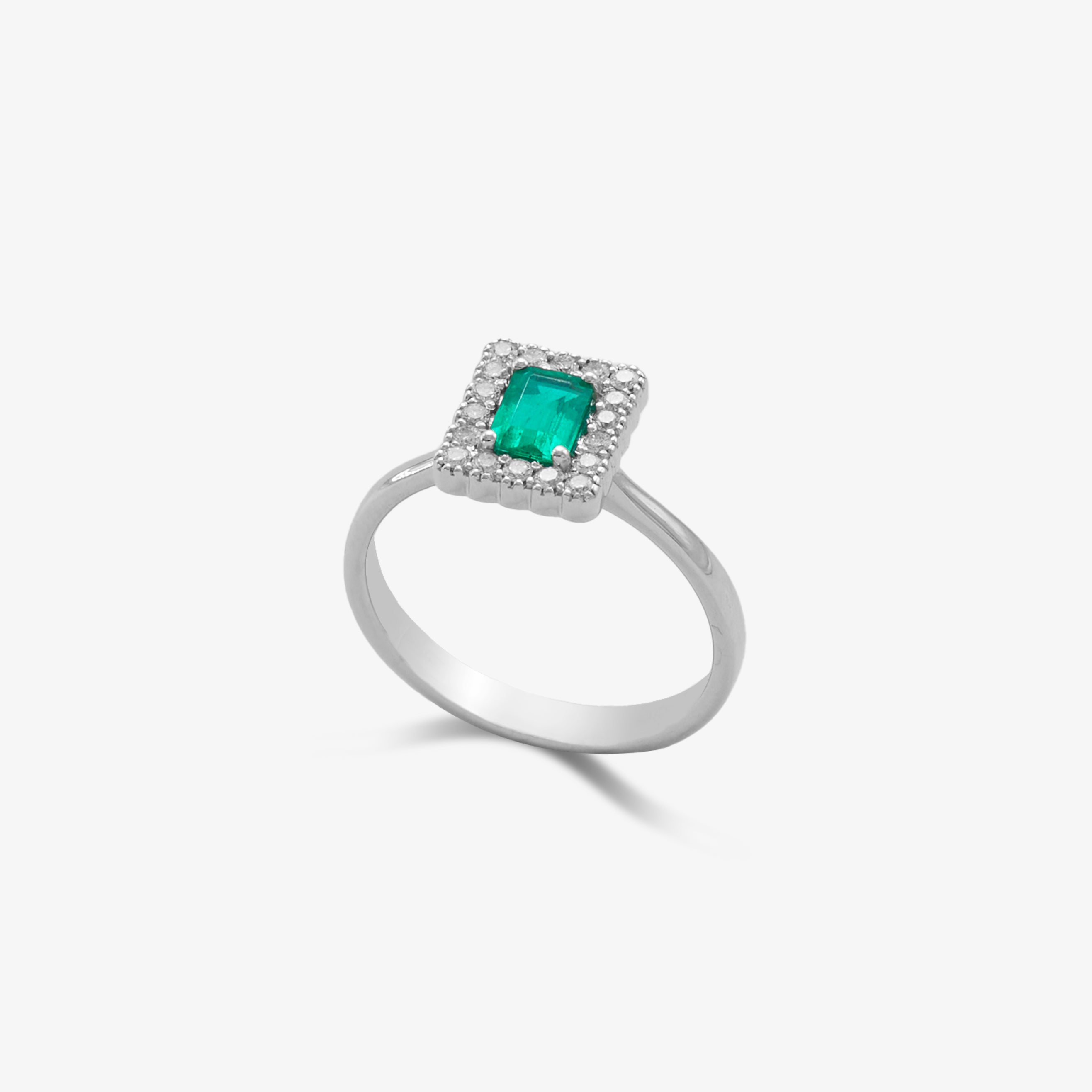 Colombia emerald ring 0.38 ct