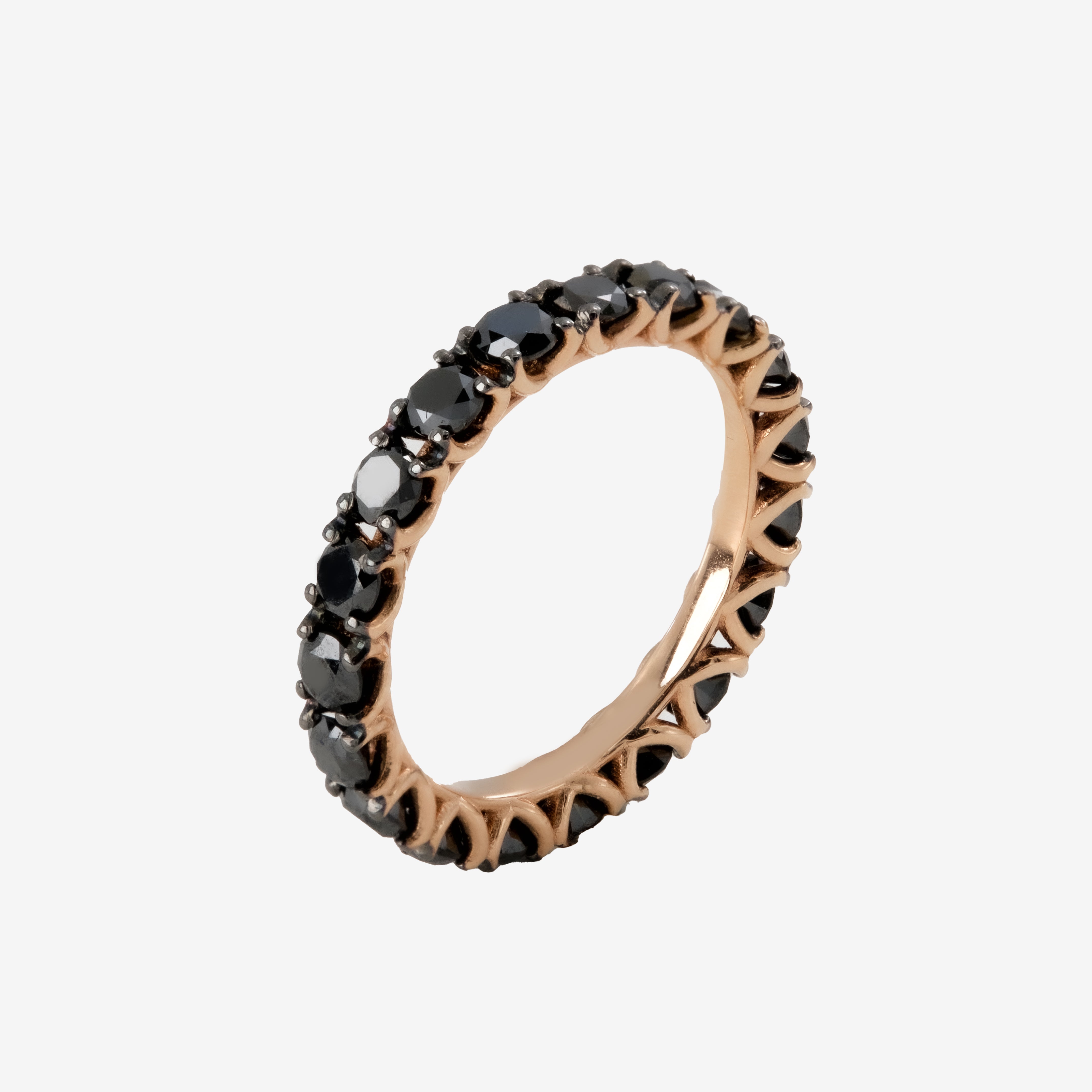 Eternity Ring with Black Diamonds 2.6ct