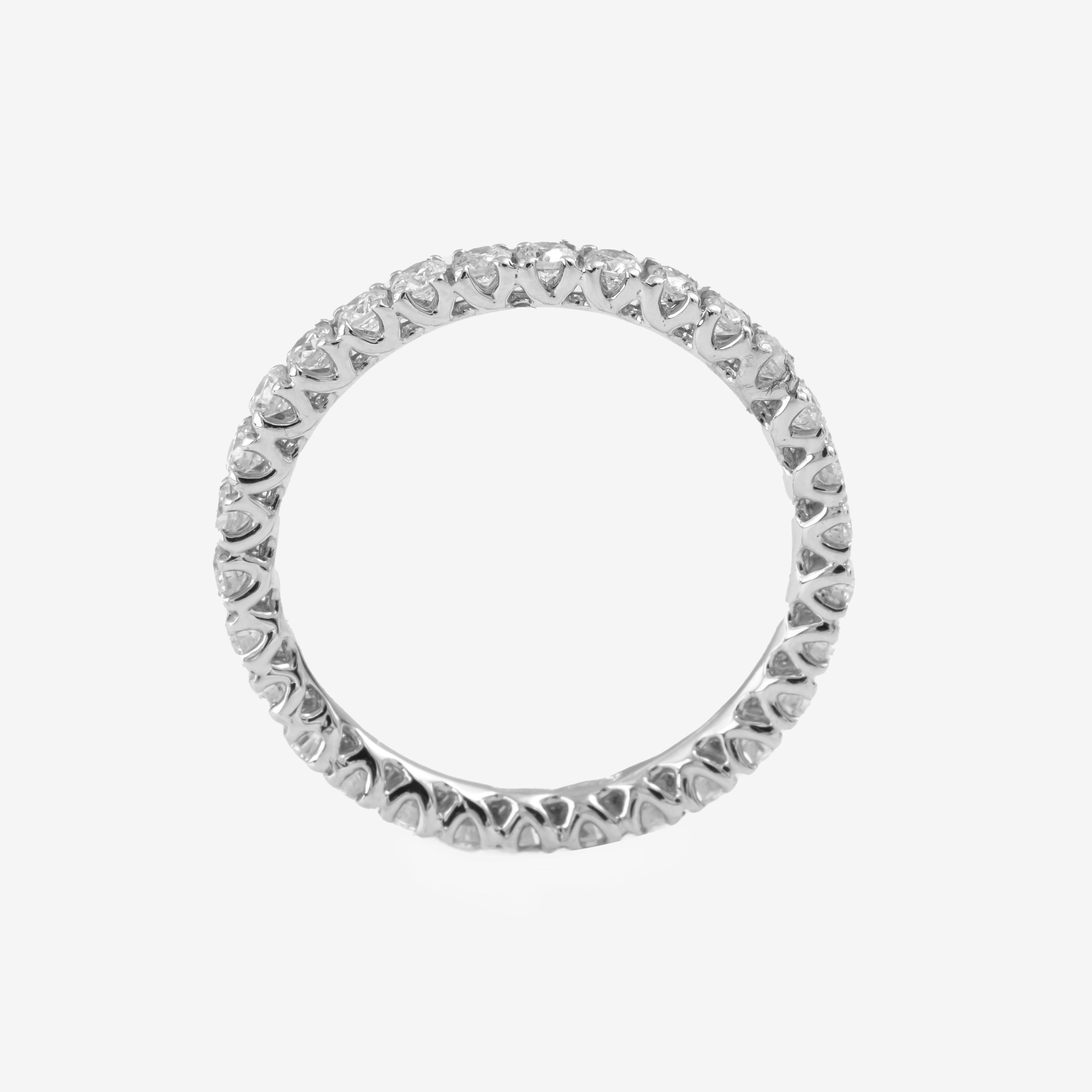 White Gold Eternity Ring with White Diamonds 0.40ct