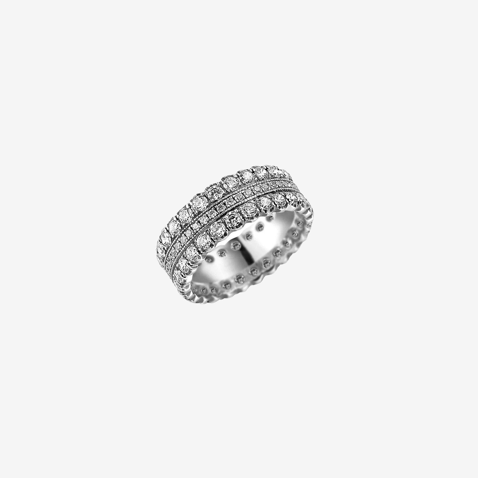 Amelie diamond wedding ring - White Gold